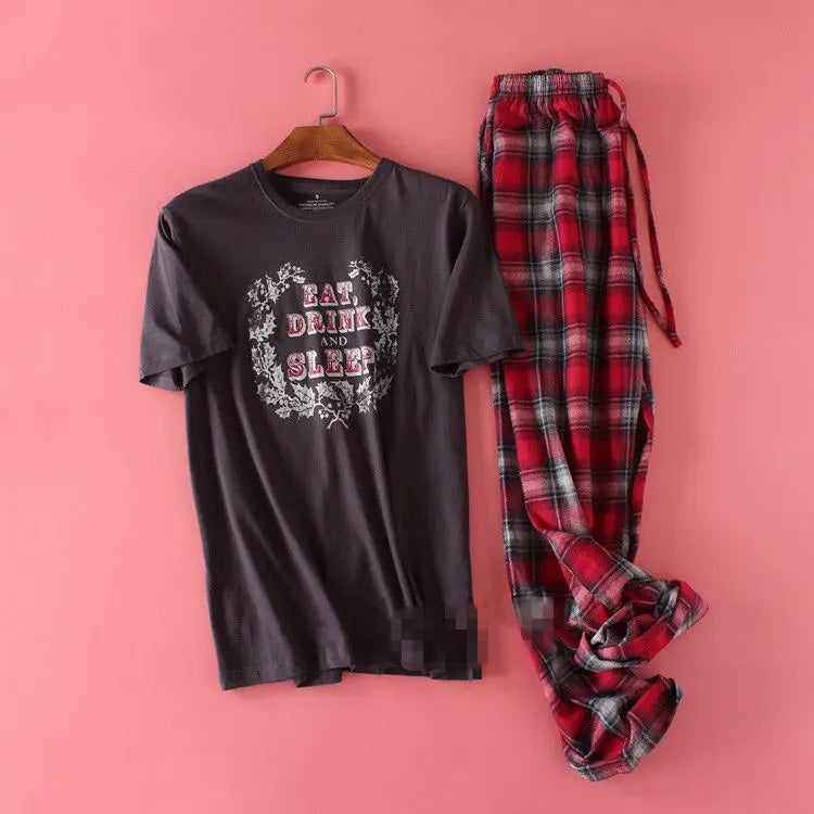 Negroke Knit Cotton Short Sleeve Pyjamas for Men