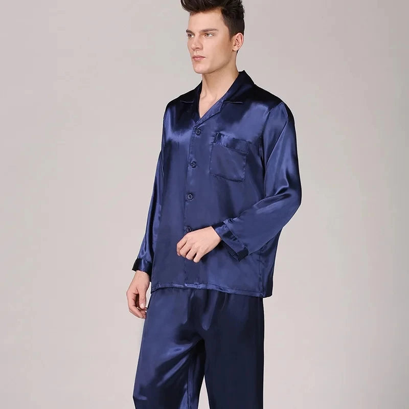 Thin Ice Silk Pajamas for Men