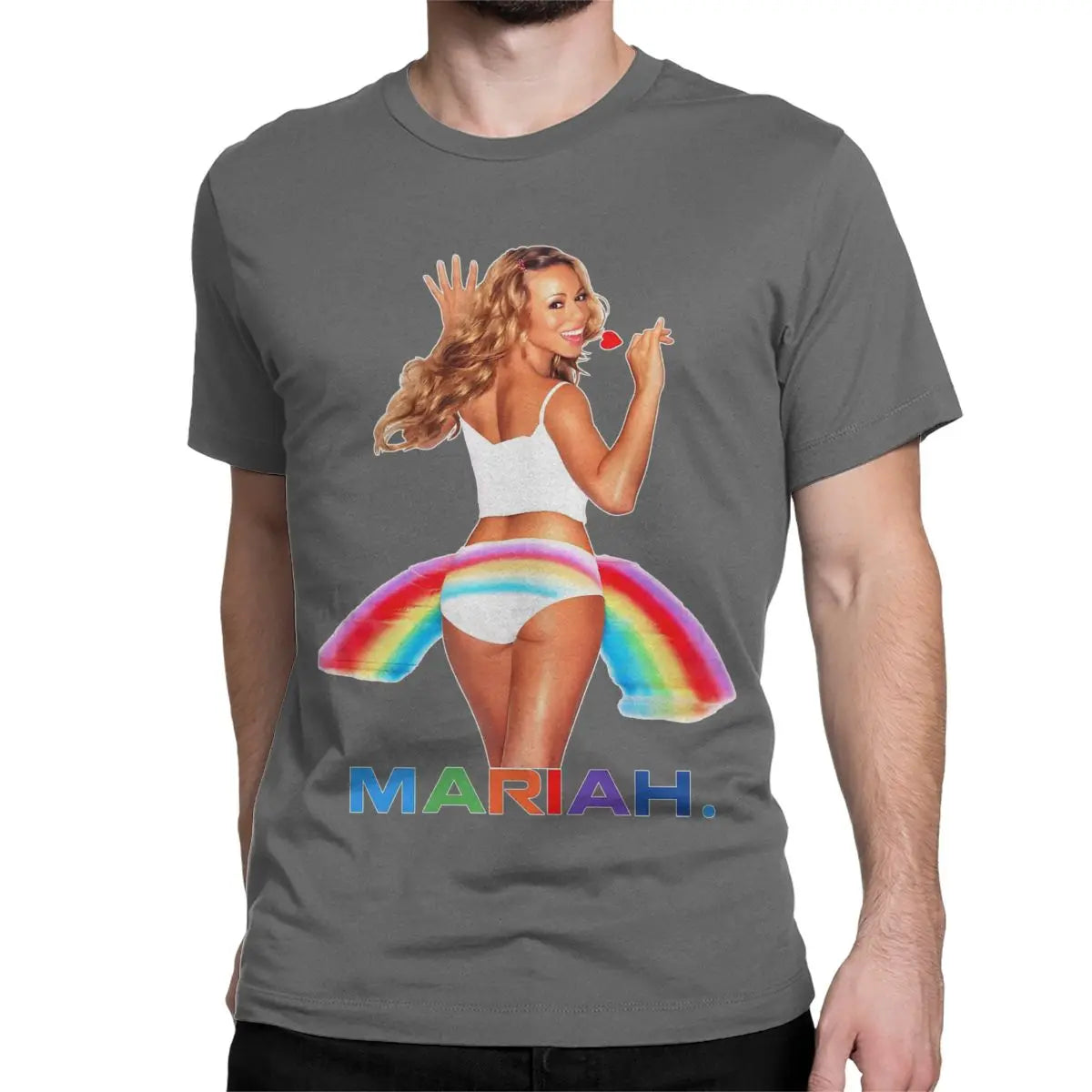 Mariah Carey Creative 100% Cotton Crew Neck Short Sleeve T-Shirts for Men Women