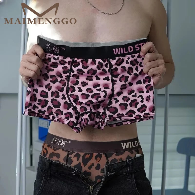 Men's Boxer Shorts Leopard Print Underwear