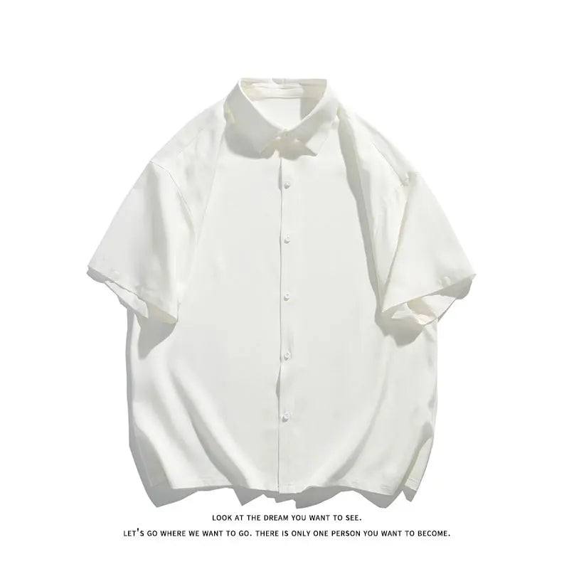 LEGIBLE Casual Short Sleeve Shirts for Men 4XL 5XL
