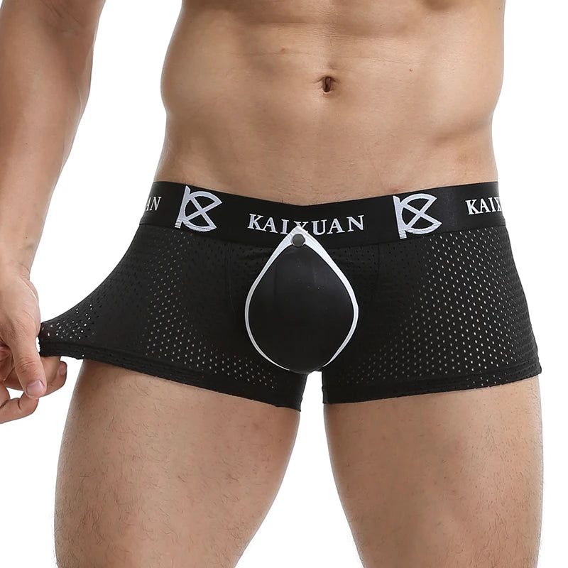 Men's Boxer Shorts with Removable Front Pad