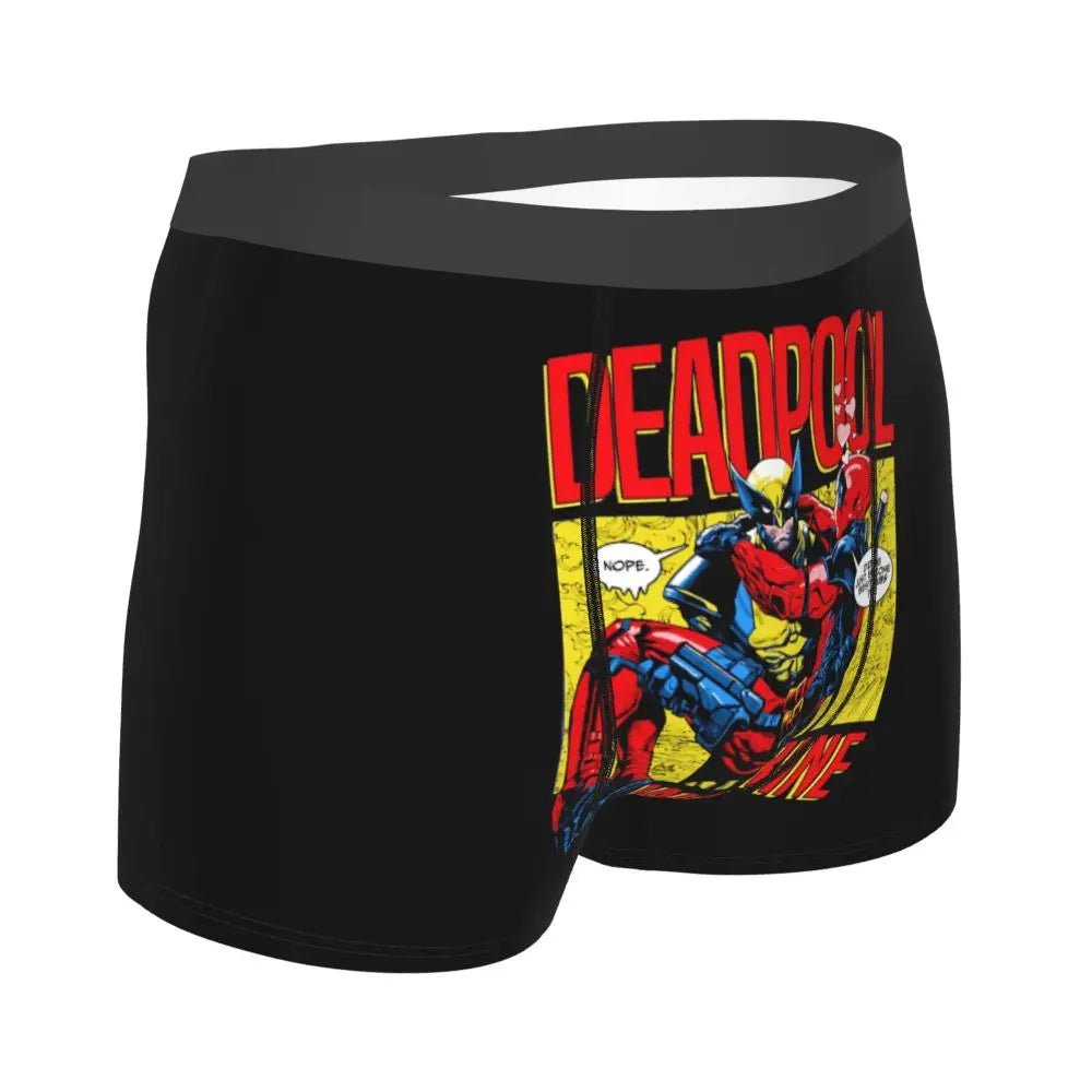 Deadpool Boxer Shorts for Men - Lycra Polyester Blend