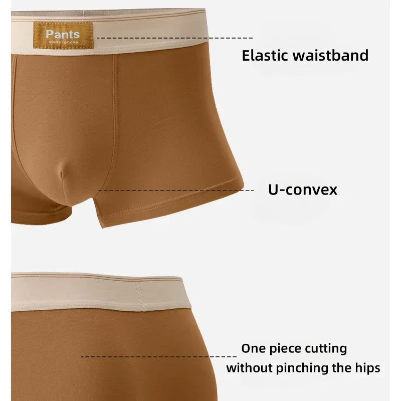 Men's Cotton Boxer Shorts 4 Pack Large Size L-7XL