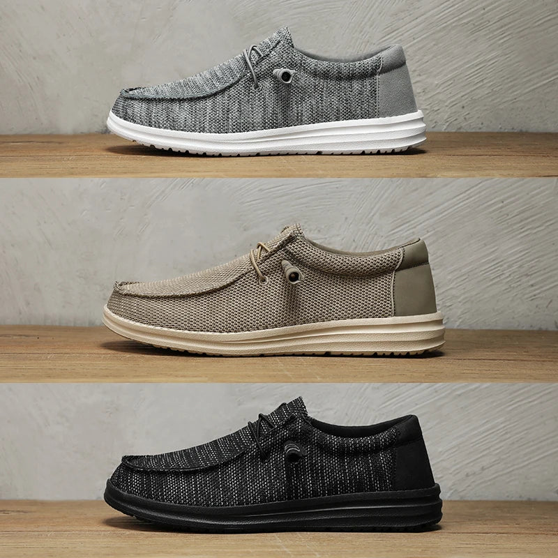 Summer Men’s Casual Shoes Breathable Mesh Sneakers Outdoor Lightweight Walking Shoes Men’s Oversized Shoes Loafers Size 39-50