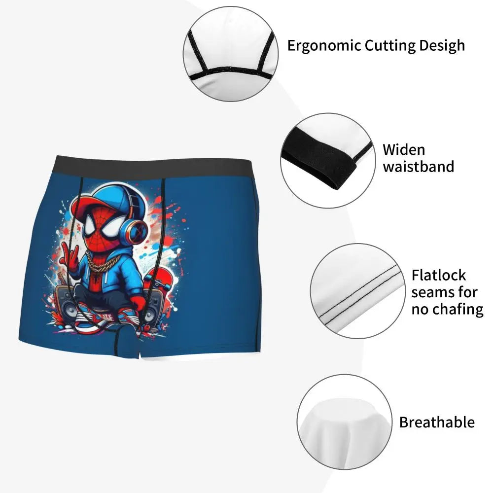 Hello Kitty Spiderman Men's Boxer Shorts