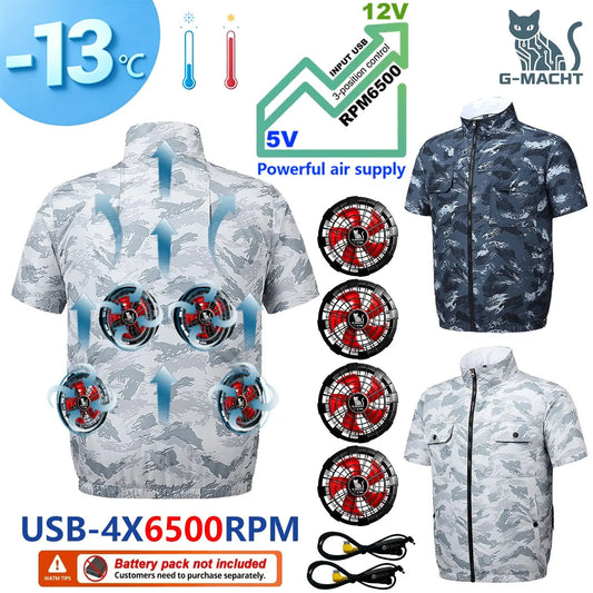 G-MACHT Men Cooling Jacket USB Air Conditioning Vest