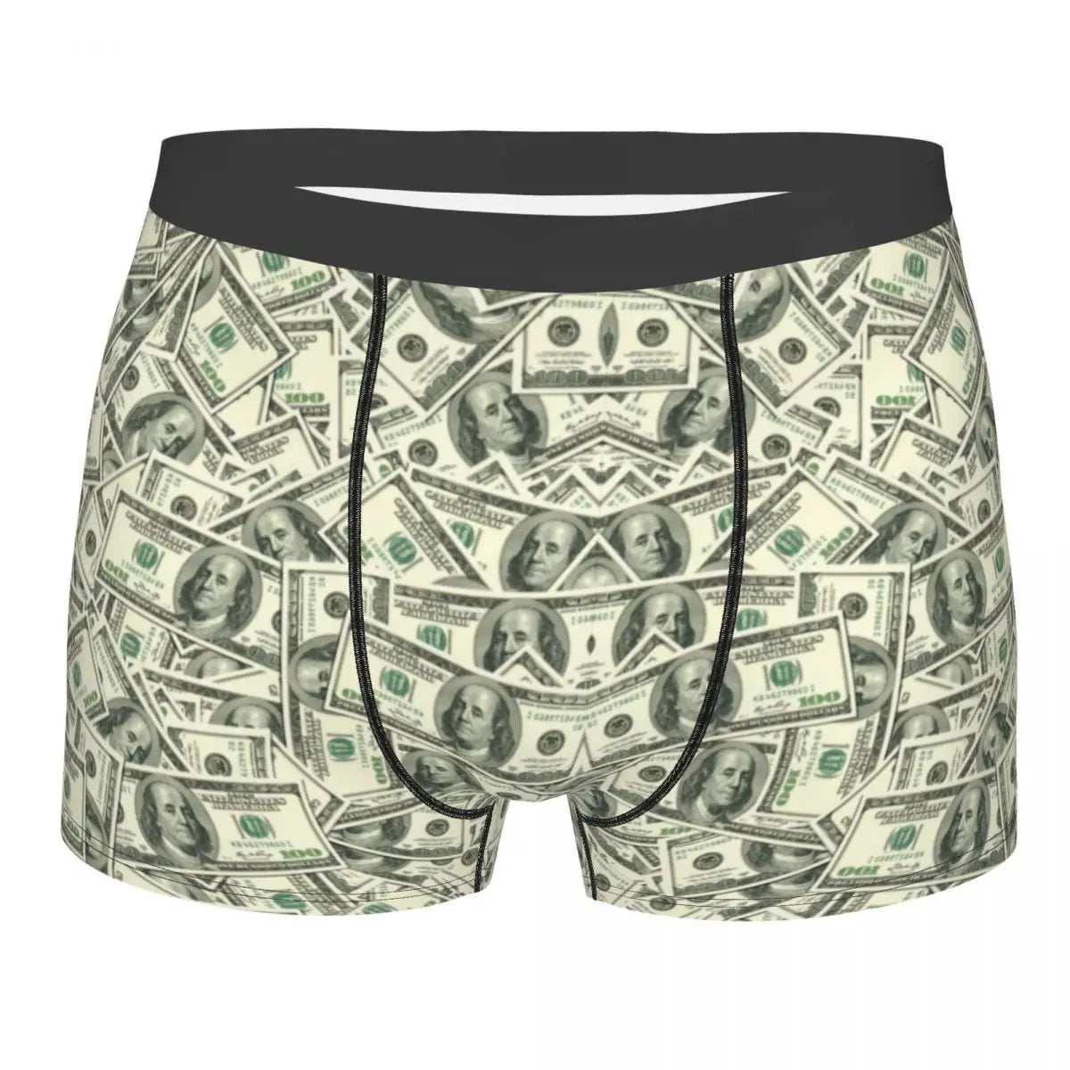 Money Print Boxer Briefs for Men
