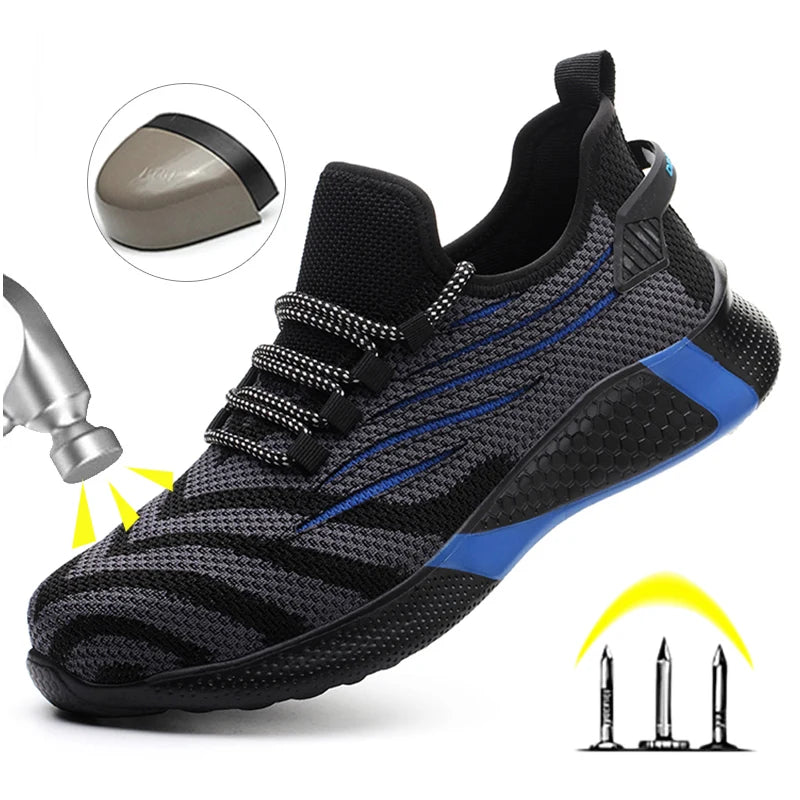 Men's Lightweight Steel Toe Work Safety Boots
