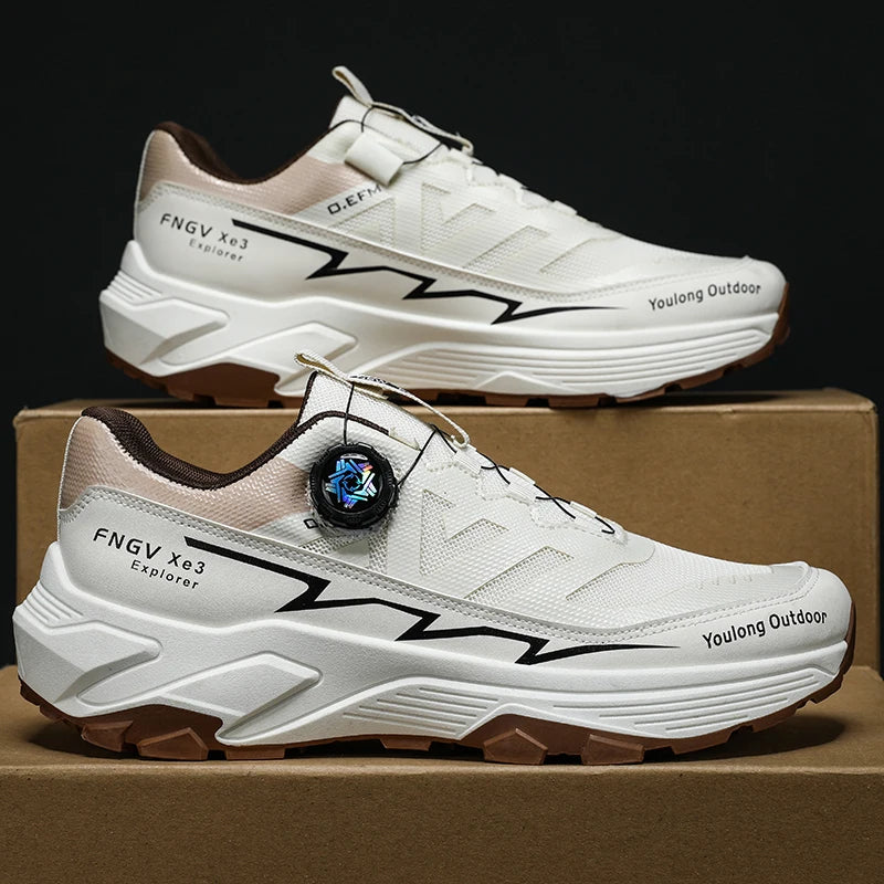 Men's Casual Outdoor Sneakers with Shock-Absorbing Sole