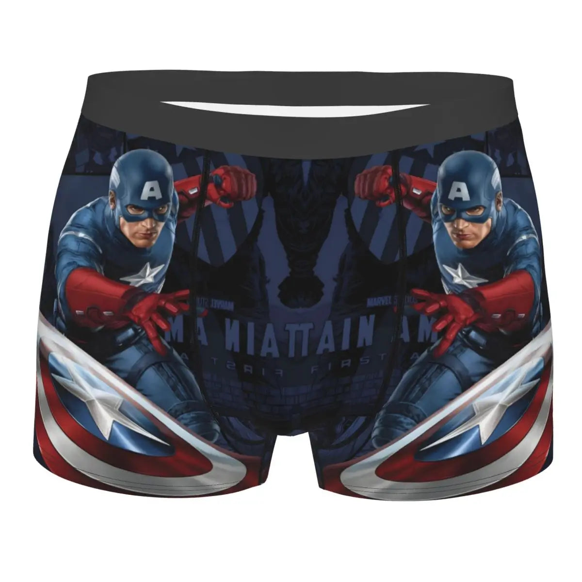 Captain America Comics Design Boxer Shorts for Men by MINISO