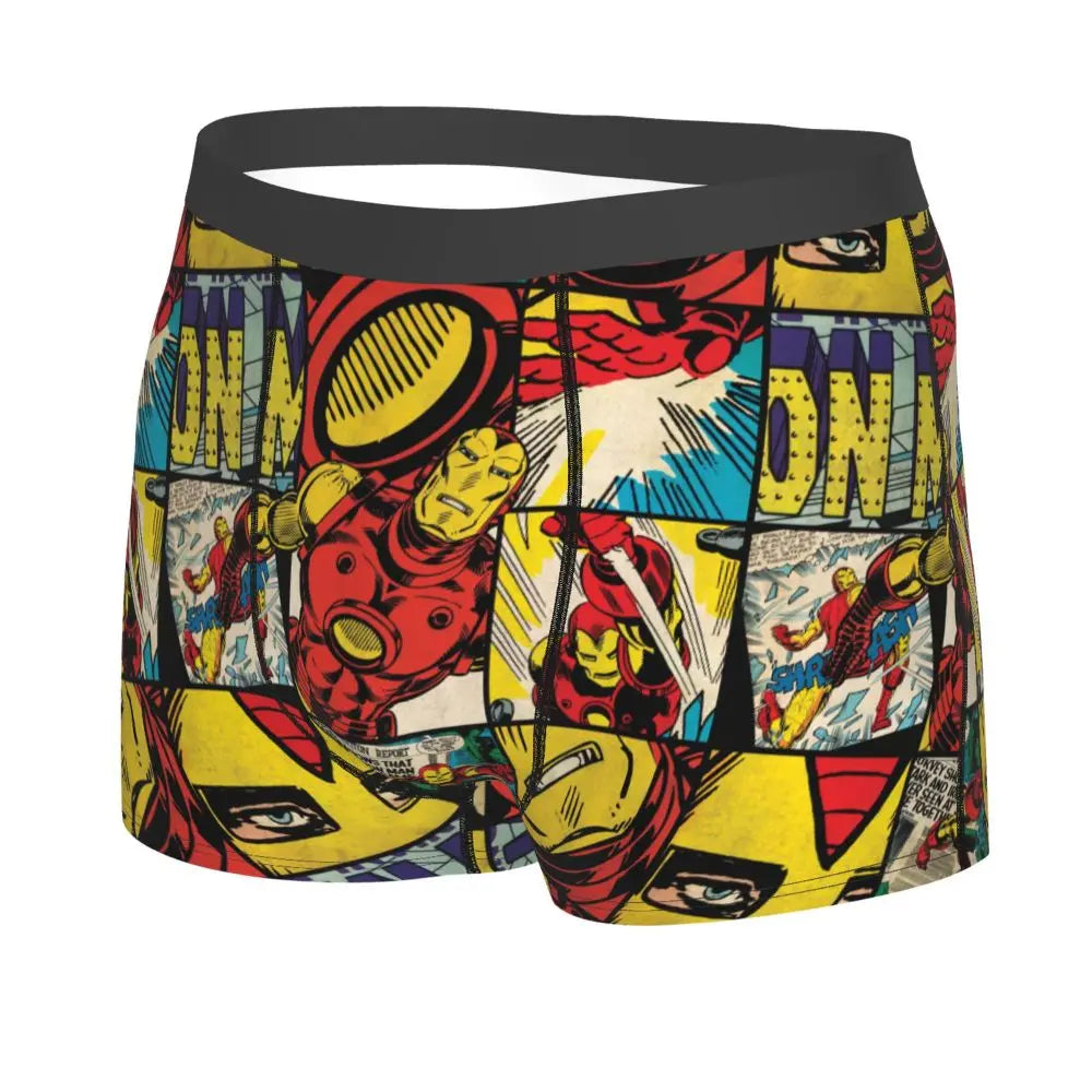 Iron-man Printed Boxer Briefs for Men