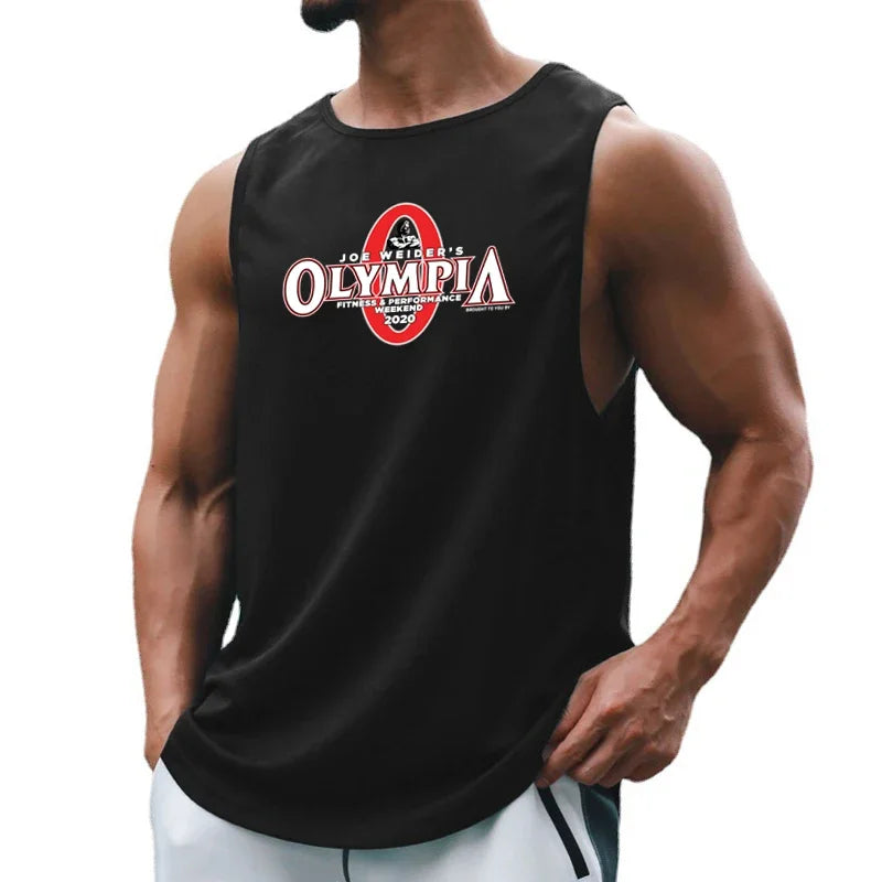 Mens Bodybuilding Gym Tank Tops Summer Fitness Clothing Mesh Quick Dry Loose Fit Sleeveless T Shirts Men Muscle Running Vest