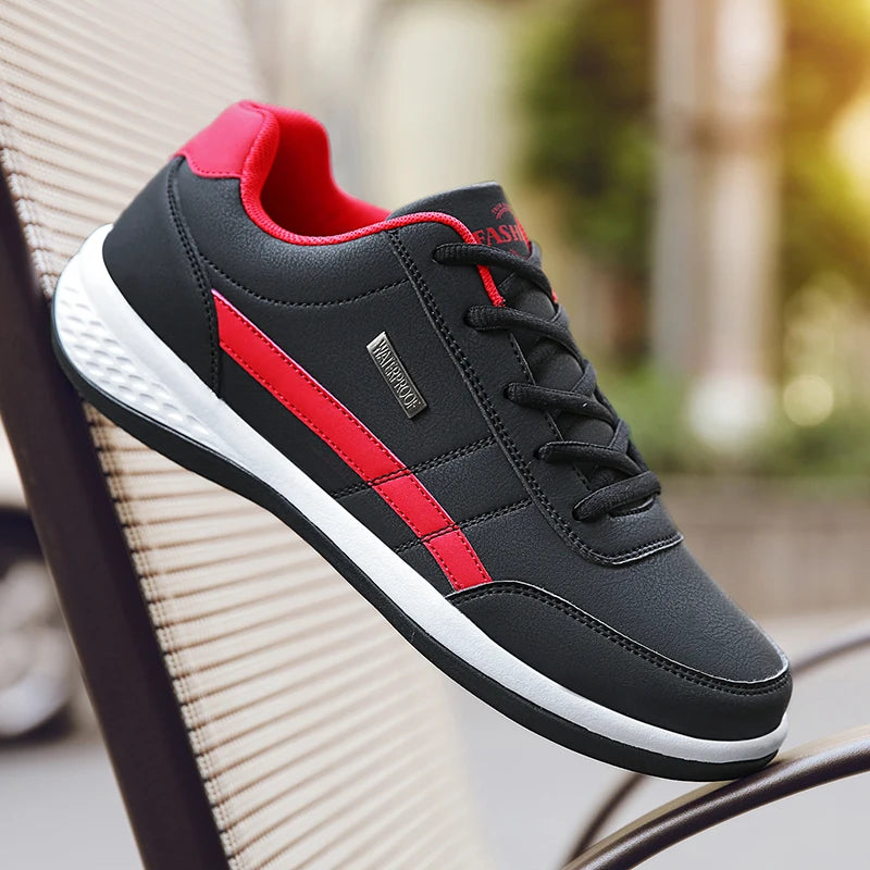 Men's Casual Sports Shoes Breathable Leather Non-Slip
