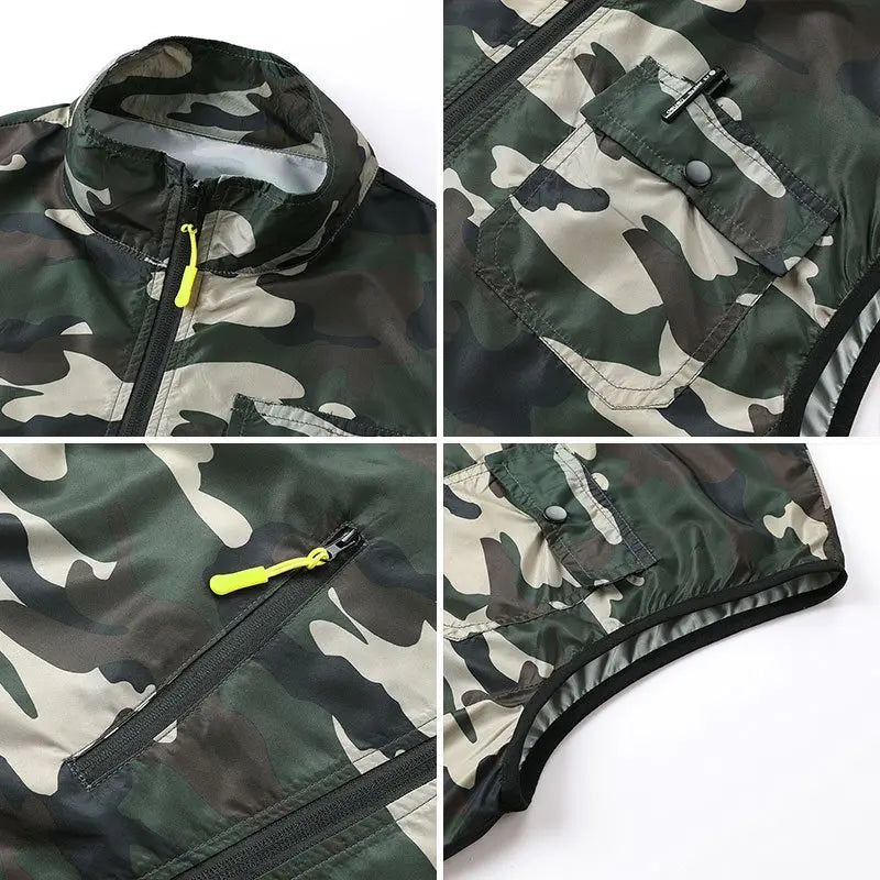 Men's Cooling Vest USB Air Conditioner Fan Jacket