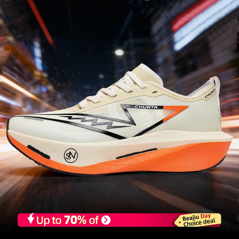 Men's Lightweight Breathable Sports Shoes with Carbon Plate
