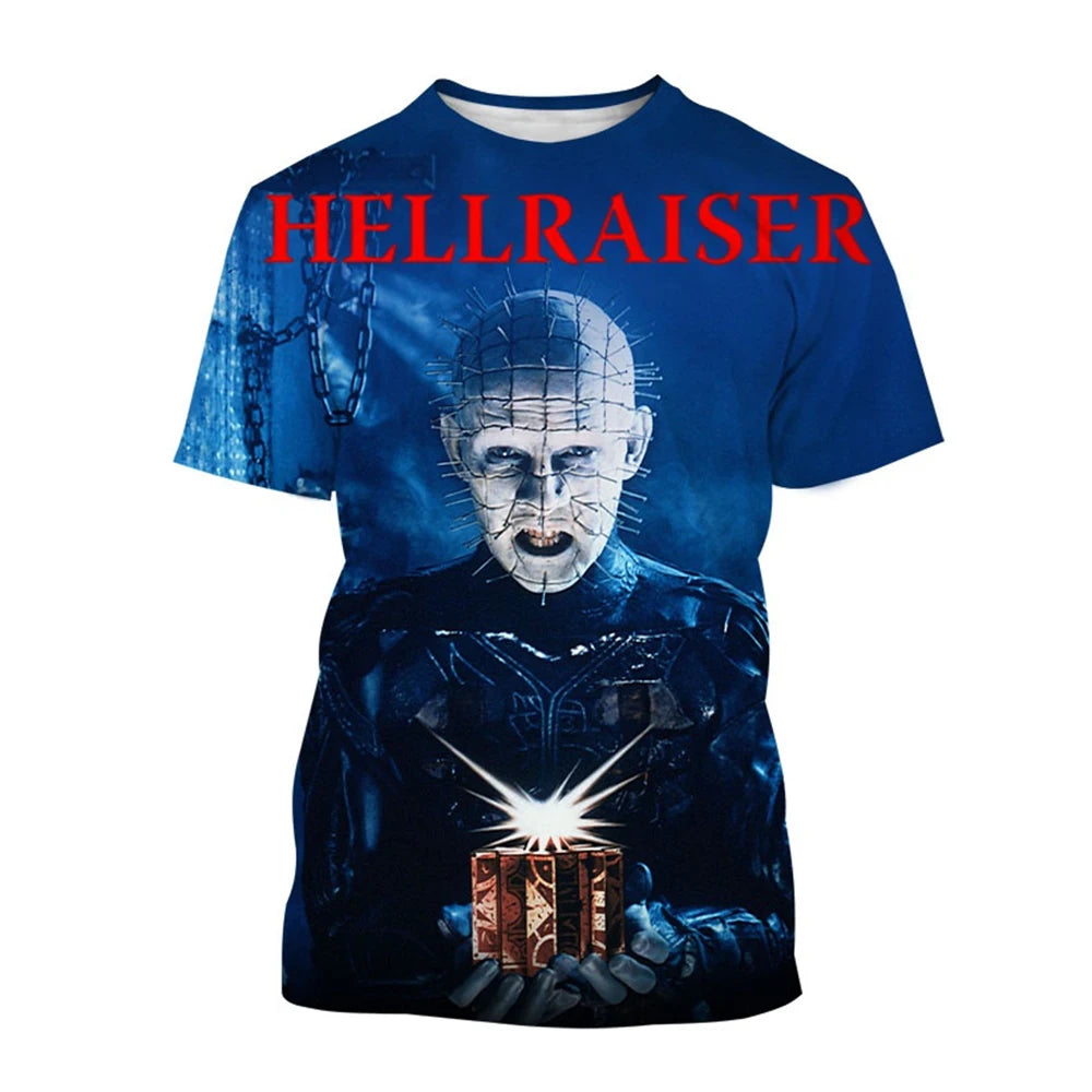 3D Printed Horror Movie Hip-Hop Short Sleeve Shirt