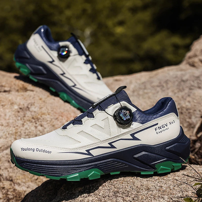 Men's Casual Outdoor Sneakers with Shock-Absorbing Sole