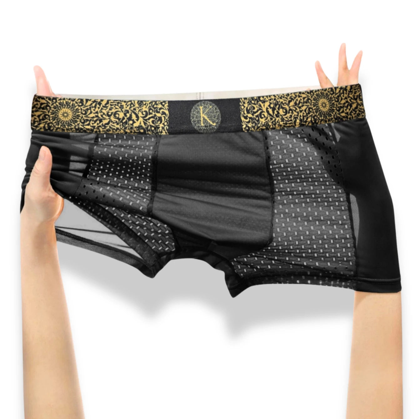 Men's Boxer Shorts Pack of 4 Comfy Polyester and Elastane