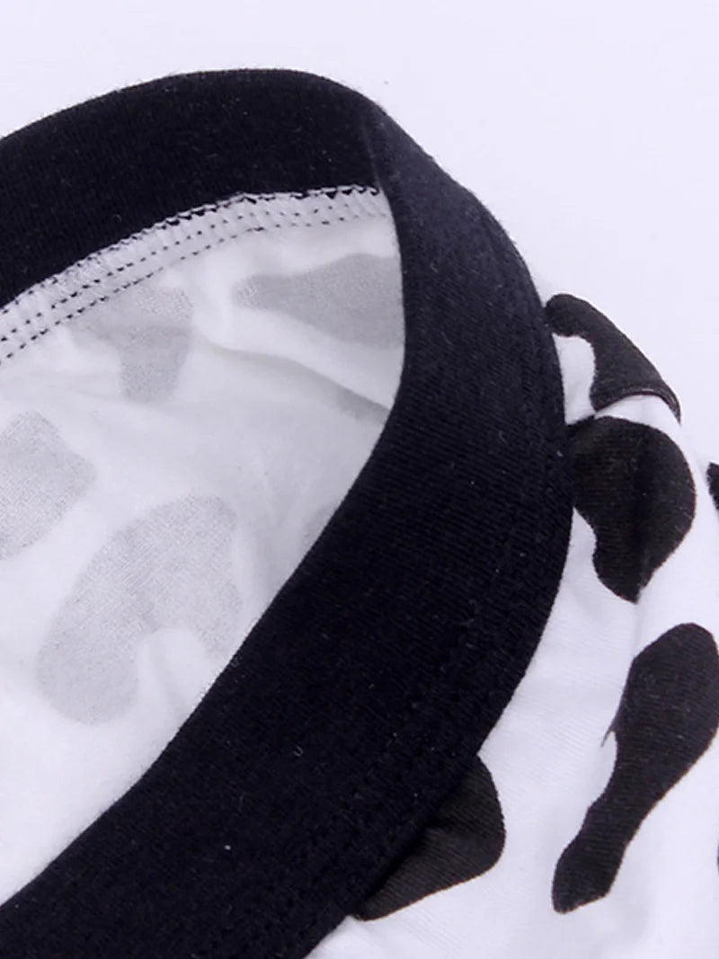 Men's Cow Dapple Print Sports Boxers Underwear L XL XXL