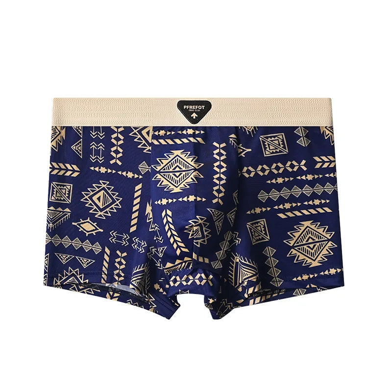 Men's Boxer Briefs Retro Ethnic Print 5-Pack