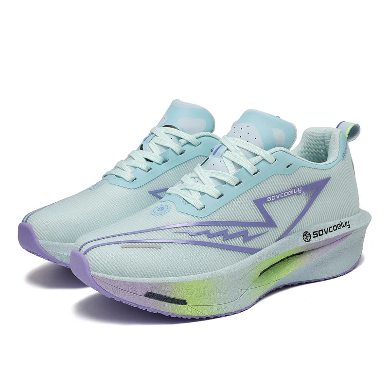 Men's Lightweight Breathable Running Shoes with Carbon Board