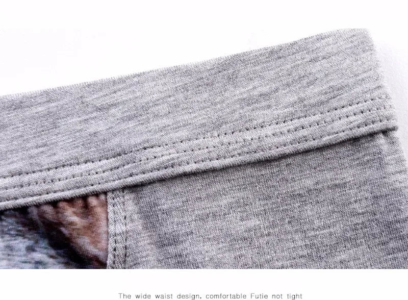 Men's Boxer Briefs Modal Wolf Print