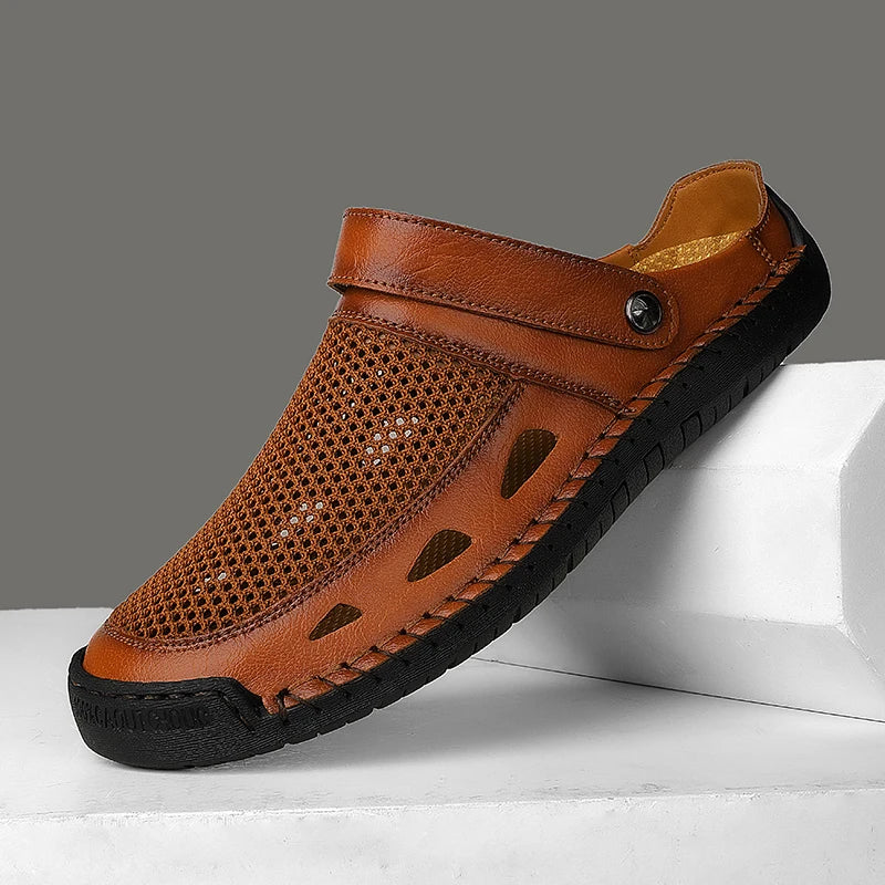 BTMOTTZ Summer Mens Casual Shoes Breathable Half Slippers