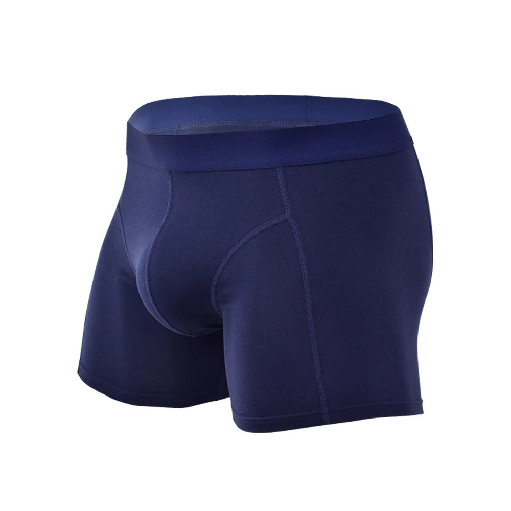 Cotton Boxer Shorts for Men - Middle Waist U Convex