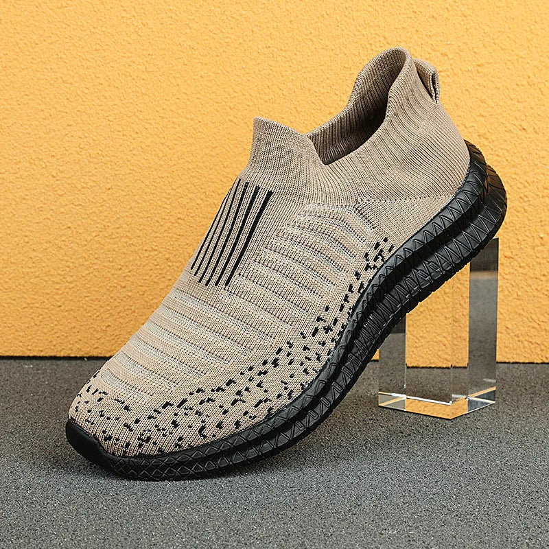 Men Lightweight Breathable Slip-On Sneakers for Casual Walking