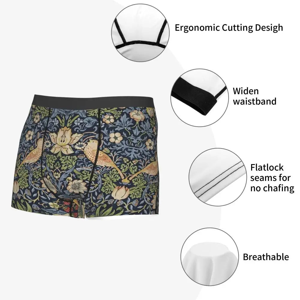 Breathable Cotton Polyester Boxer Shorts for Men
