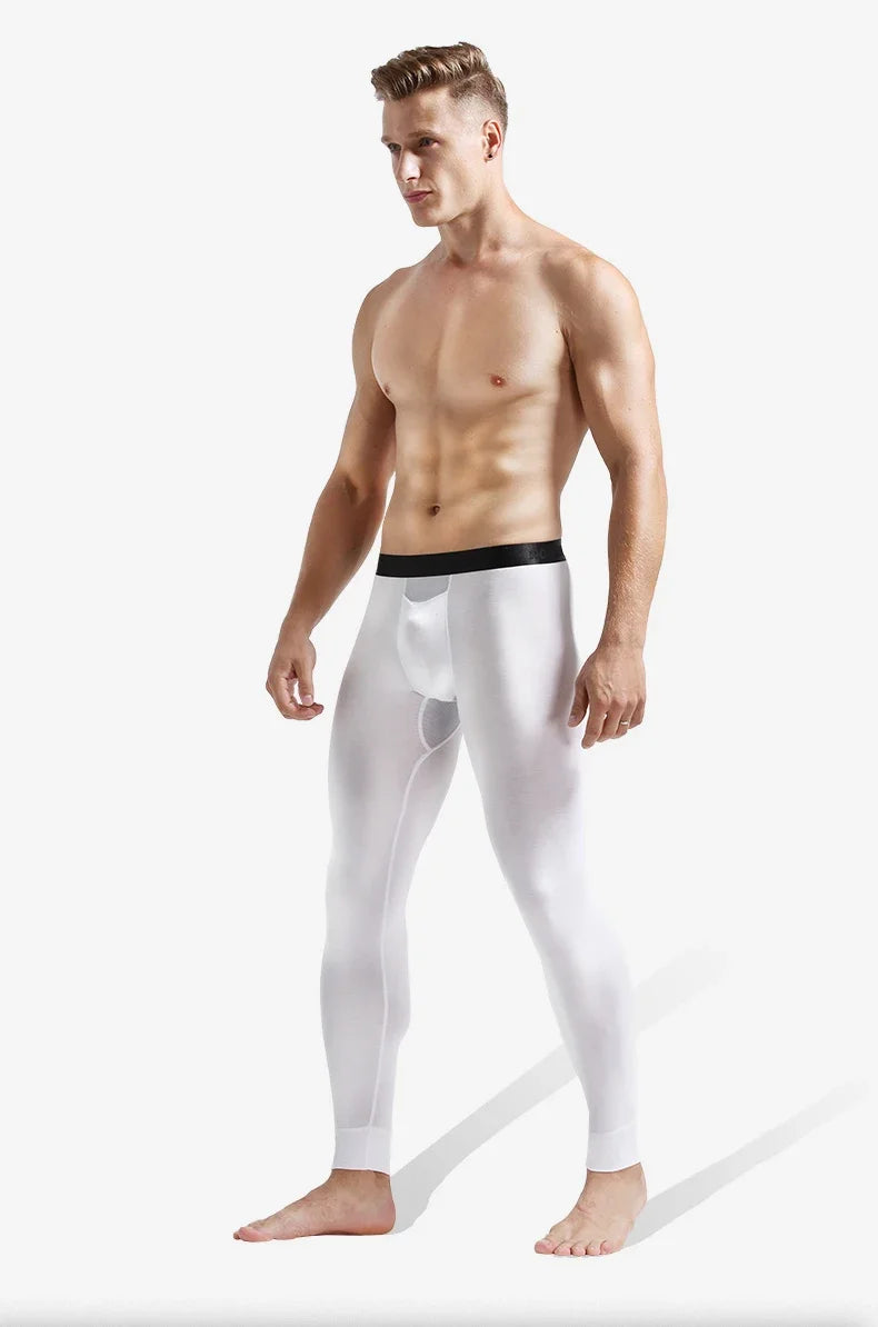 Thin Cotton Long Johns Men's Thermal Underwear