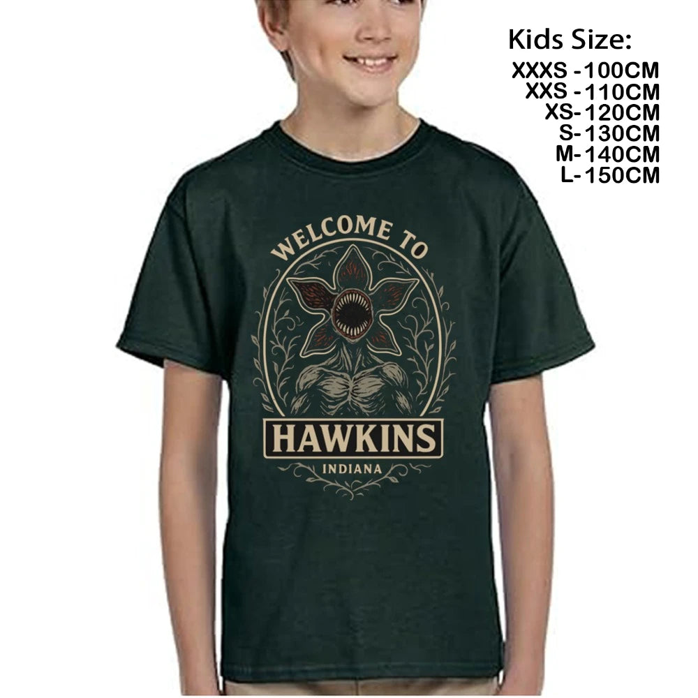 Hawkins Demogorgon Cotton T-Shirt for Boys