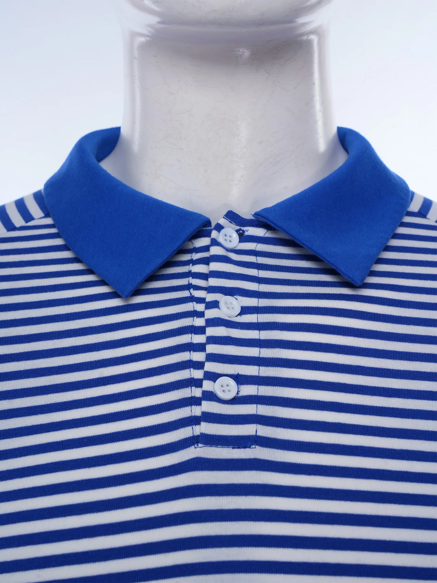Men Cozy Striped Pajamas Bodysuit Turn-down Collar Buttoned Crotch Jumpsuits Short Sleeve Homewear Loungewear for Leisure Time