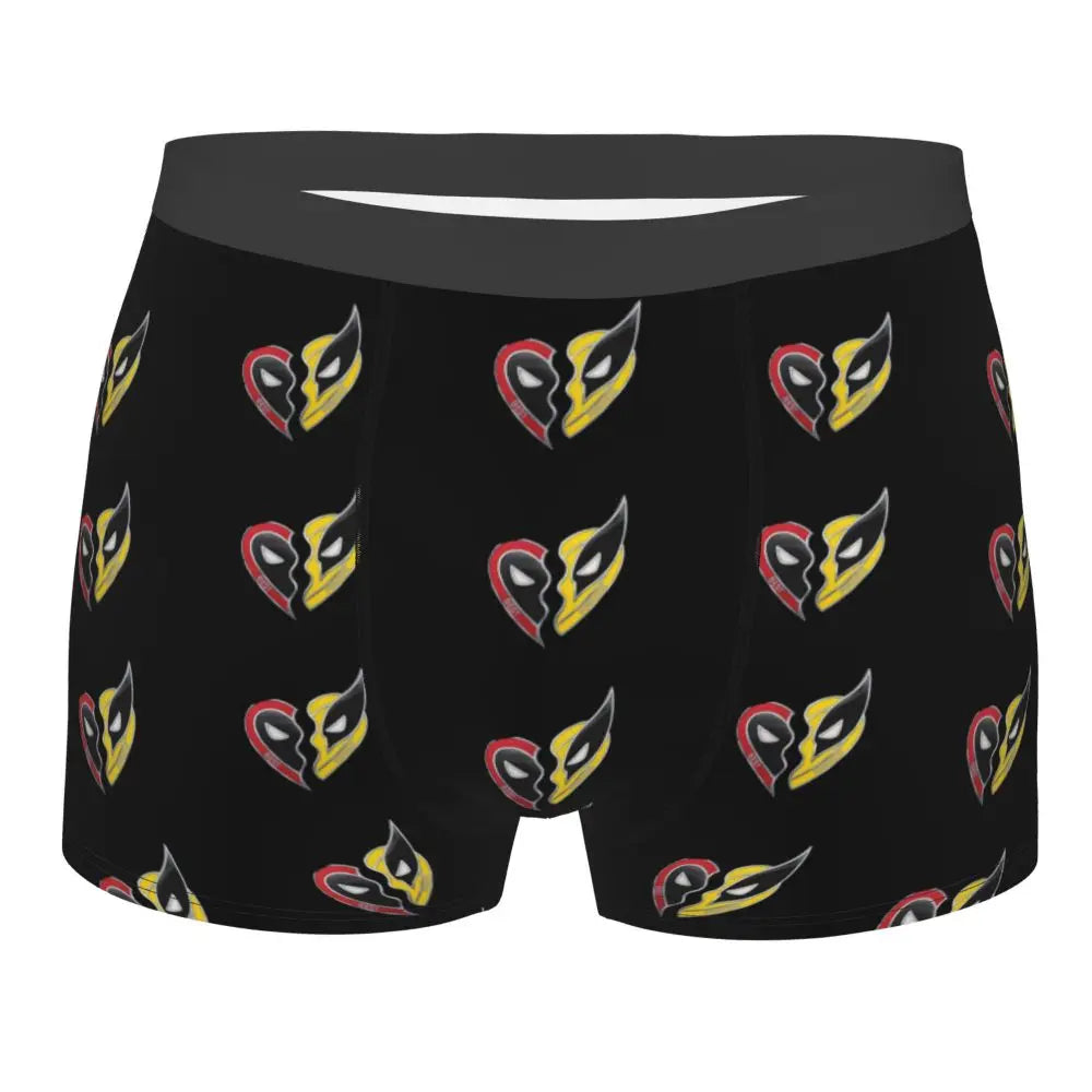 Deadpool Boxer Shorts for Men - Lycra Polyester Blend