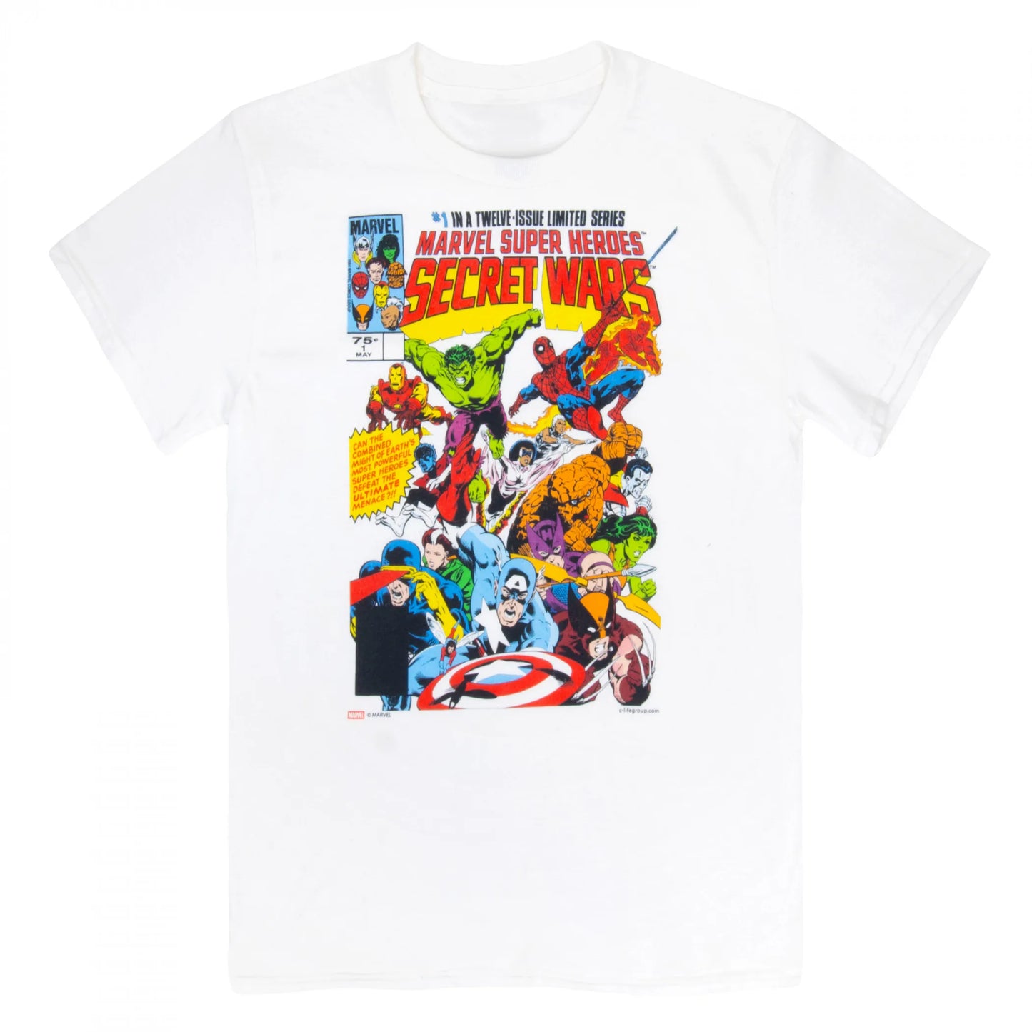 MARVEL 2026 New Marvel Comics Secret War's #1 1984 Cover T-shirt for Men and Women Pure Cotton Vintage T Shirt