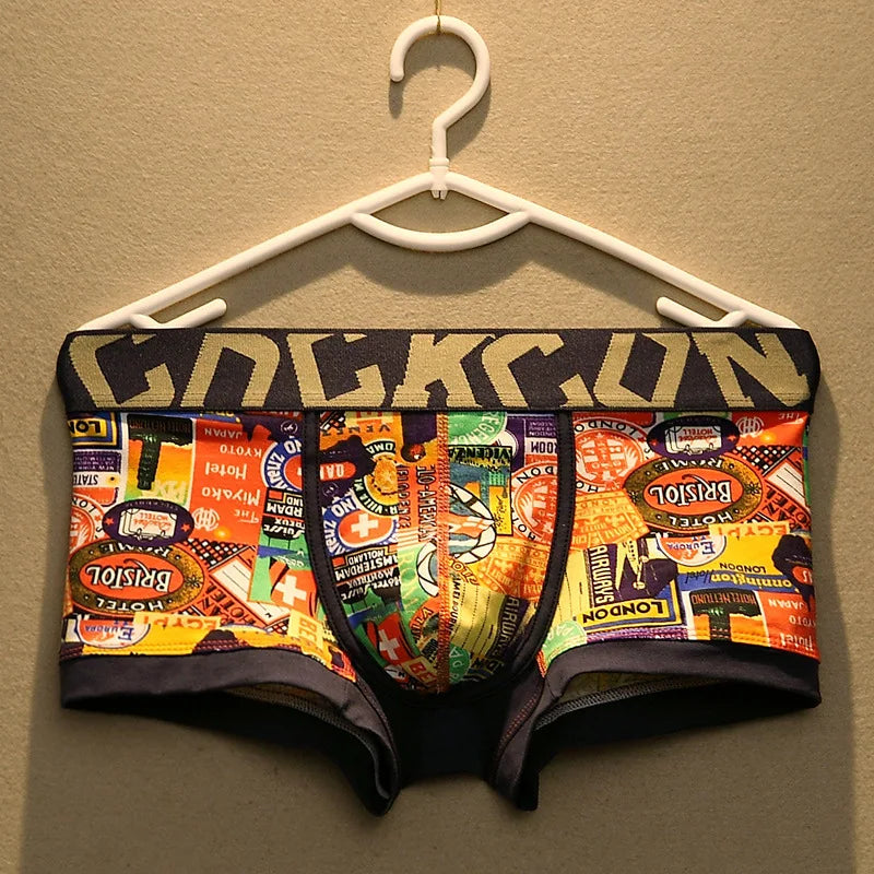 Men's Cotton Boxer Shorts with U Pouch