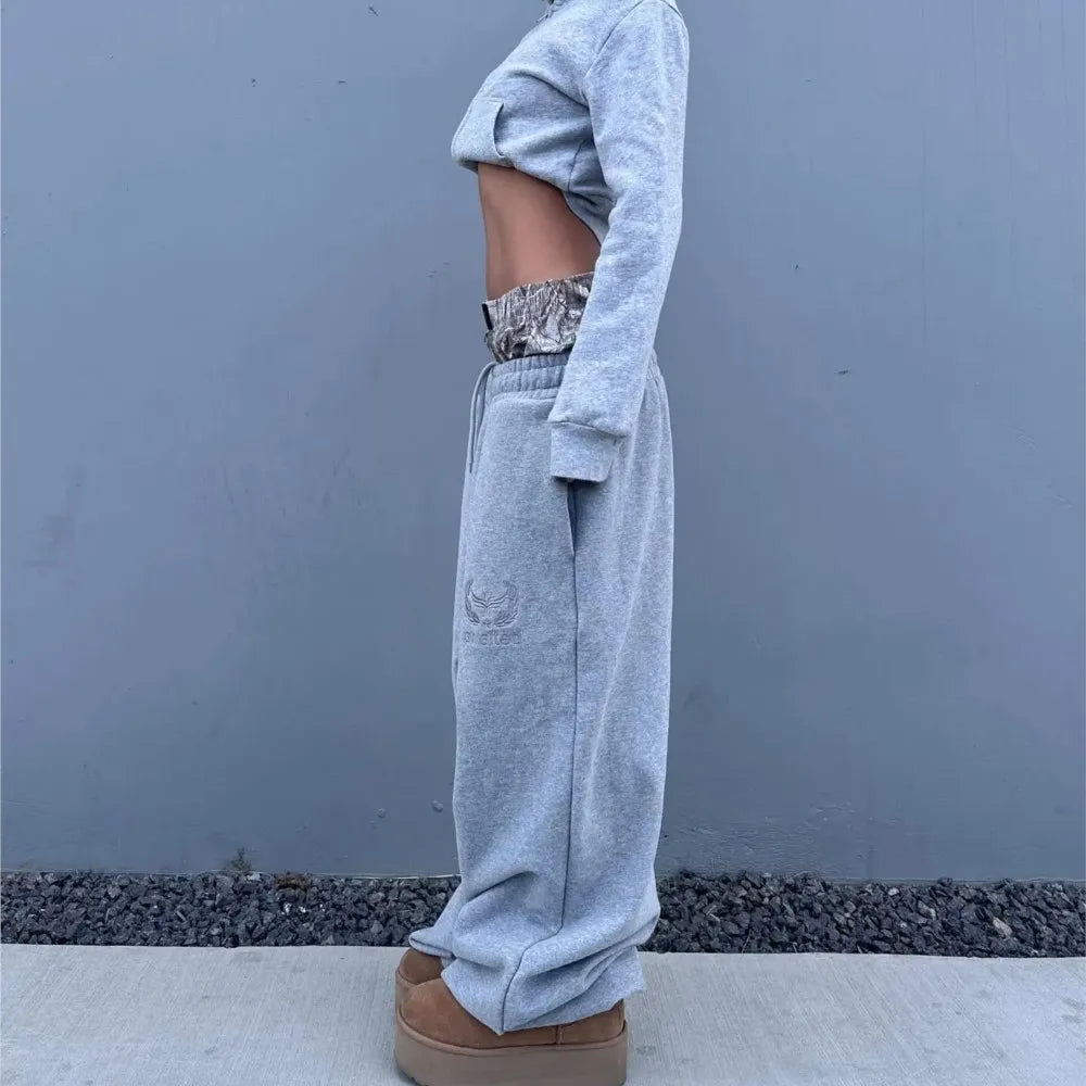 Embroidered Camouflage Sweatpants for Men