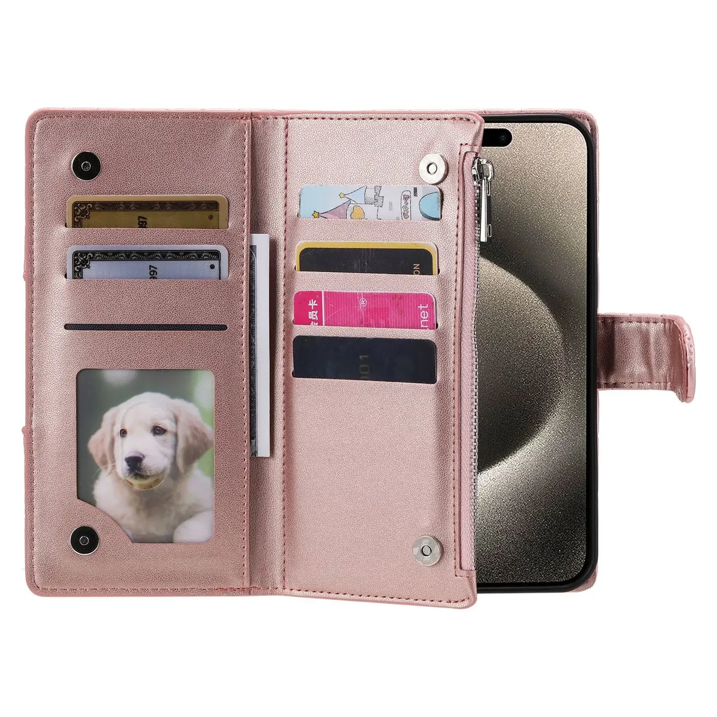 Flip Leather Case for iPhone 16 16e 15 14 13 12 11 8 7 Pro Max mini Plus