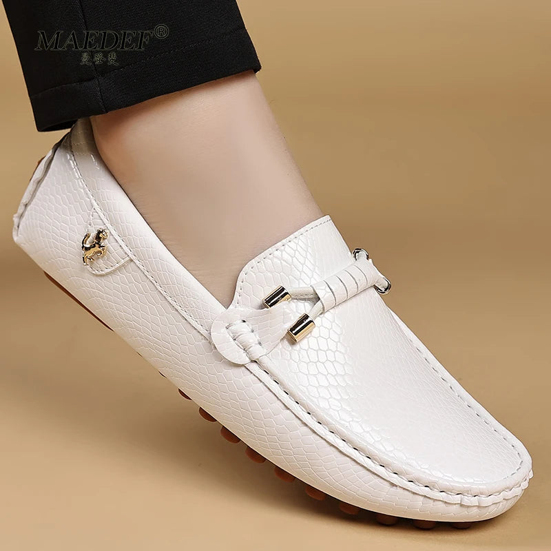 MAEDEF Men's PU Loafers Slip-On Casual Shoes