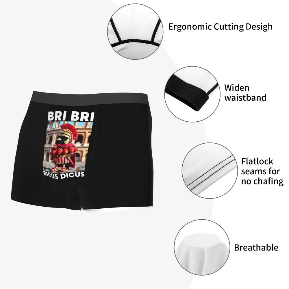 Men's Boxer Shorts Brr Brr Patapim Funny Italian Brainrot