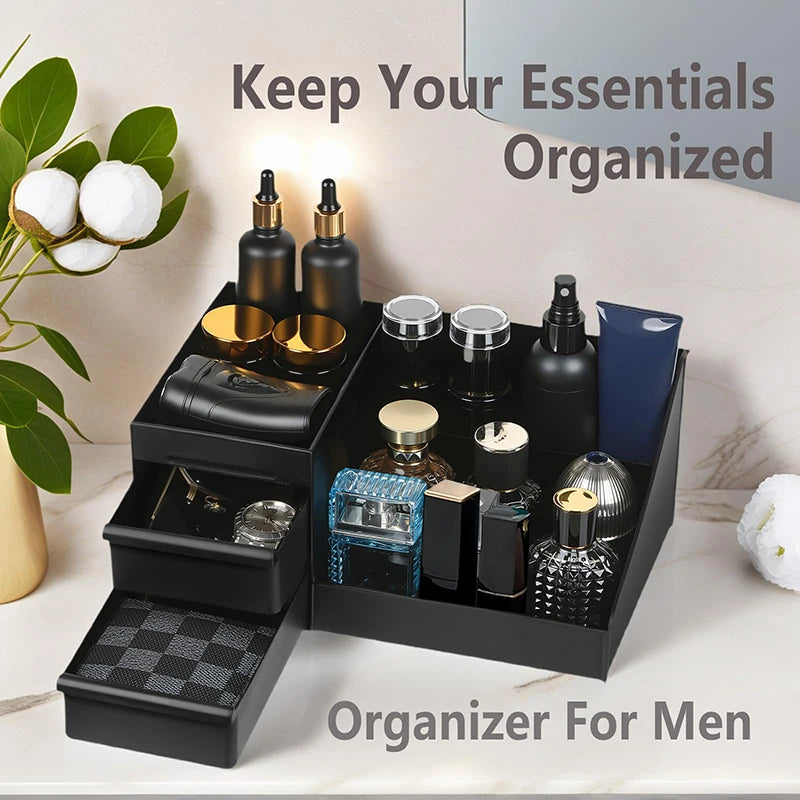 Cologne Organizer Bathroom Countertop With Drawers