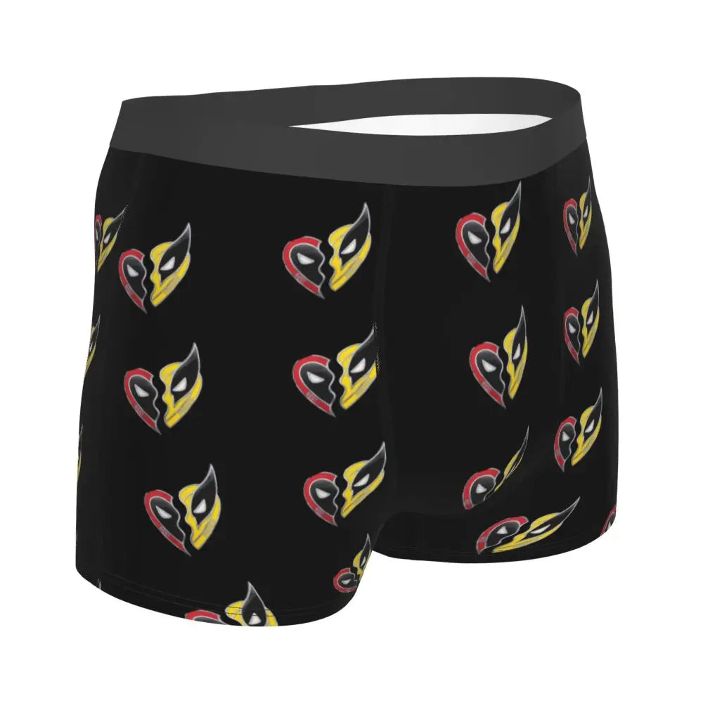 Deadpool Boxer Shorts for Men - Lycra Polyester Blend