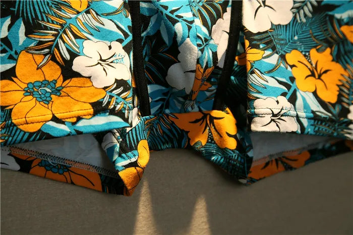 Men's Cotton Boxer Shorts Floral Print XXXL