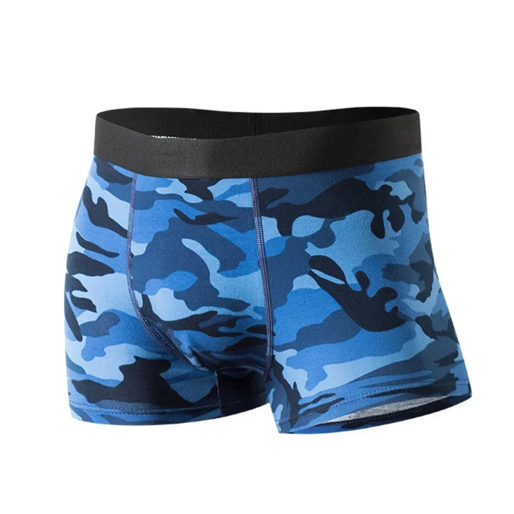 Camouflage Cotton Boxers by MOONBIFFY for Men