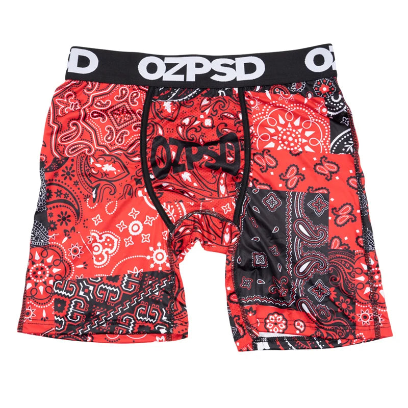 OZPSD Brand 1Pcs Men Underwear Boxers Breathable Swimming Sexy Man Underpants S-2XL Men's