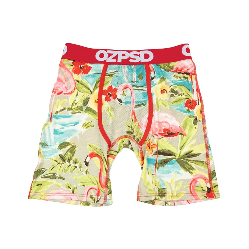 OZPSD Brand 1Pcs Men Underwear Boxers Breathable Swimming Sexy Man Underpants S-2XL Men's
