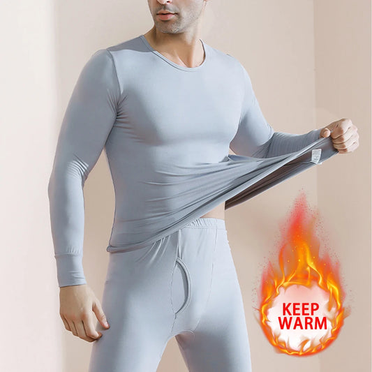 Long Johns Thermal Underwear for Men Fleece Lined Base Layer Set for Cold Weather