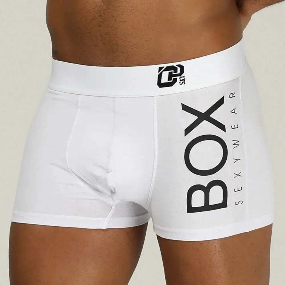 Men's Cotton Boxer Shorts with 3D Pouch