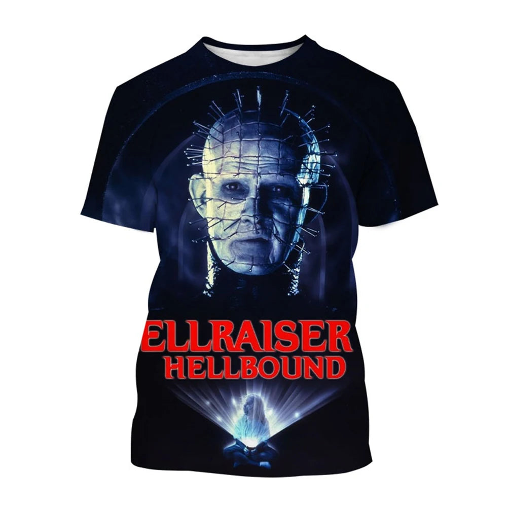 3D Printed Horror Movie Hip-Hop Short Sleeve Shirt